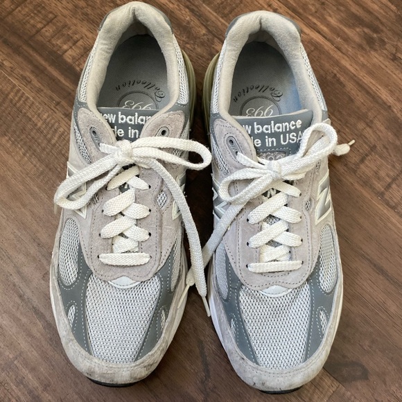 New Balance Shoes - New Balance Women's Made in USA 993 Core Grey Suede Mesh Sneakers